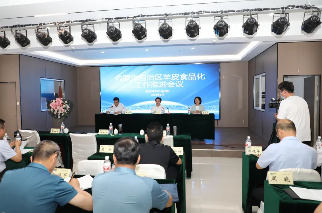 全區羊皮食品化工作現場(chǎng)調度推進(jìn)會(huì )在巴彥淖爾市召開(kāi)